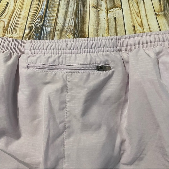 Nike Dri Fit Light Purple Brief Lined Running Athletic Shorts - Picture 4 of 6